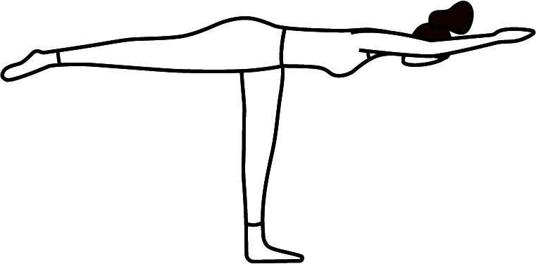 Home balancing stick pose